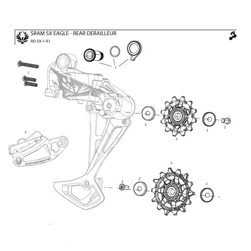 SRAM MTB SX Eagle bagskifter