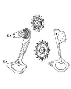 SRAM XXSL AXS T-Type bagskifter cage komplet - 11.7518.104.010 - allbike.dk