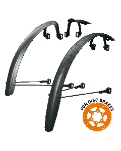 SKS Skærmsæt Speedrocker Road/CX/Gravel 700C x 52 mm - Sort - 012034 - allbike.dk