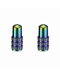 TOKEN Ventilhætter Presta Alu - Oil Slick - 3292 - allbike.dk