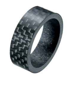 Styrfitting carbon afstandsring/spacer 10 mm - 1 1/8" - carbon - 75066030