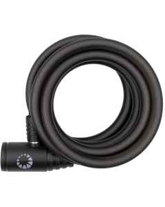 Bike Attitude spirallås 10x1800 mm sort - med nøgle - 75200321 - allbike.dk