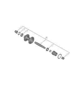 Shimano FH-MT410 12/142 mm akselkit - Y3HU98010 - allbike.dk