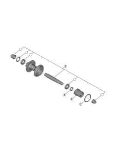 Shimano FH-MT401 QR akselkit - Y3HX98010 - allbike.dk