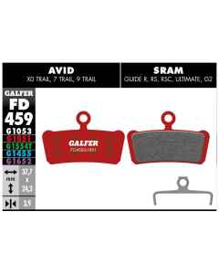 Galfer Bremseklods G1851 AVID TRAIL/SRAM GUIDE - FD459G1851 - allbike.dk