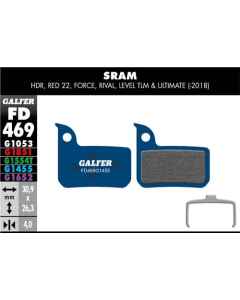 Galfer Bremseklods G1455 SRAM Level/Red/Force Road - FD469G1455 - allbike.dk