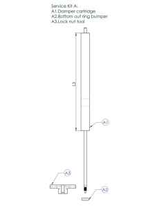 Contec drop-a-gogo dropperpost Servicekit A 125 mm drop - 03284395
