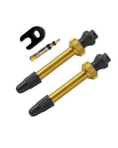 Barbieri Tubeless ventil FV 45 mm - 2 stk - Gold - AD/PRE45GOL
