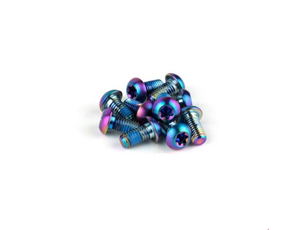 Rotorbolte SRAM M5x10mm Titanium - 12 stk - Rainbow - 00.5318.027.000 - allbike.dk
