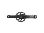 SRAM XX1 Eagle 34T DUB 175 mm BOOST kranksæt - sort - 00.6118.573.002 - allbike.dk
