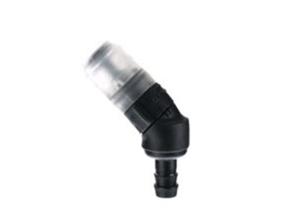 USWE Bide ventil transparent/sort - 45gr vinkel - 101202