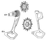 SRAM XXSL AXS T-Type bagskifter cage komplet - 11.7518.104.010 - allbike.dk