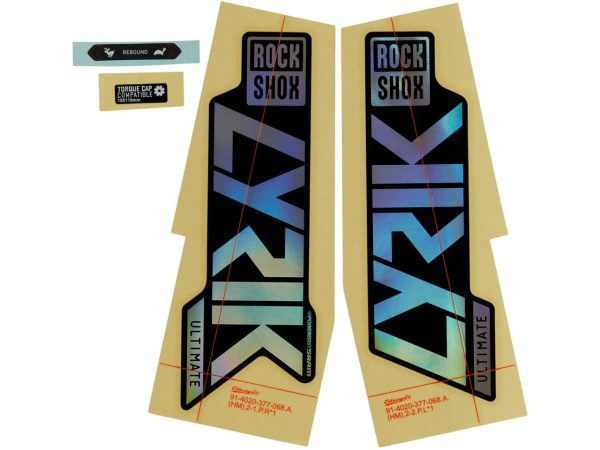 RockShox Decal Kit til Lyrik Ultimate - Gloss Rainbow - 11.4018.105.049 - allbike.dk