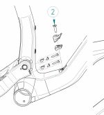 Orbea Cable Guide skrue M5x18 DIN7991 - 123000075 - allbike.dk