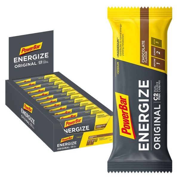 PowerBar Energize Original bar - Chocolate - 1x55 gram - 21011001 - allbike.dk
