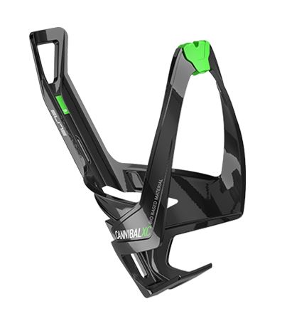 Elite Flaskeholder Cannibal XC Sort/Grøn - Bio Based - 0175020 - allbike.dk