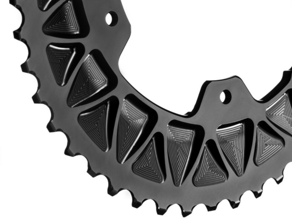 AbsoluteBlack Oval Gravel Klinge BCD 110/5 Sub-Compact - 48T - Sort - ROV48/5BK