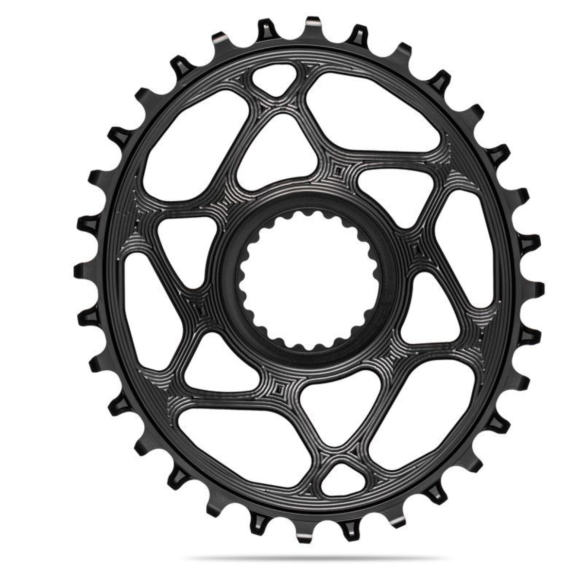 AbsoluteBlack Klinge NW Shimano XTR M9100/M9120 OVAL - Sort - SHDMOVxxBK
