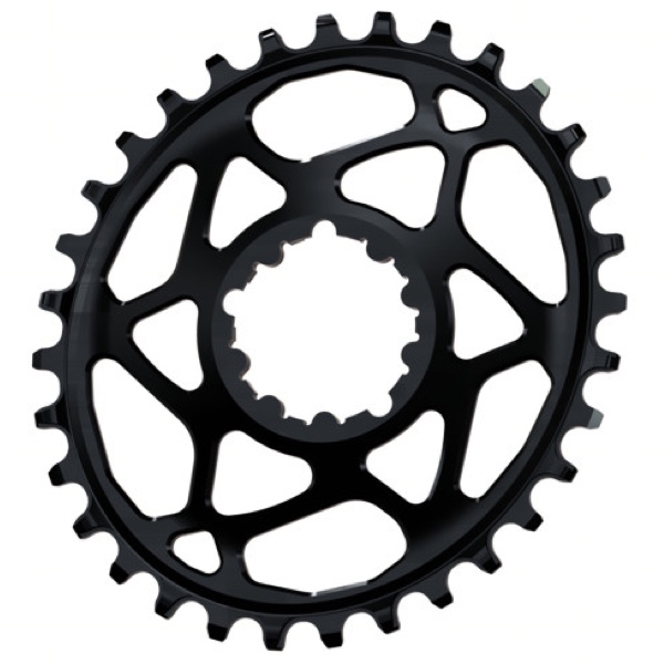 AbsoluteBlack Klinge Narrow/Wide SRAM Spiderless GXP OVAL - Sort