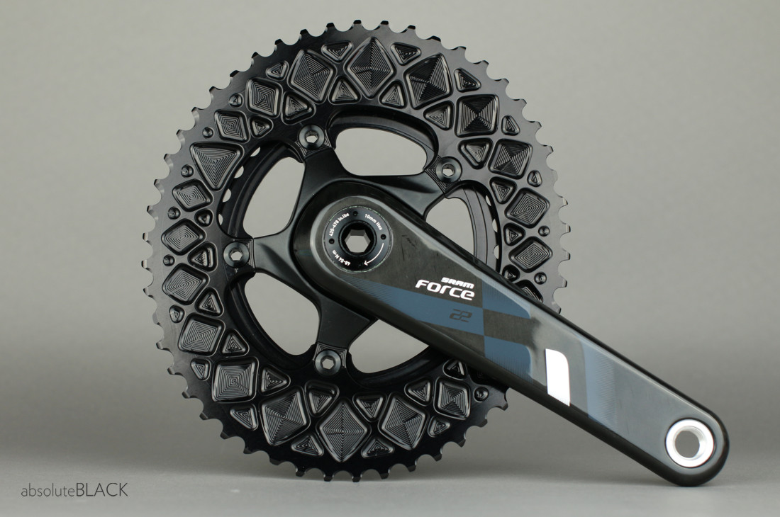 AbsoluteBlack SRAM Road BCD 110/5 oval - Grå - ROVSRxx5GR
