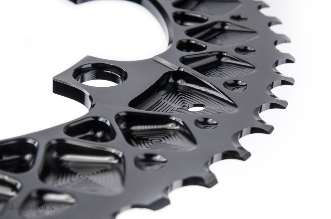 AbsoluteBlack SRAM Road BCD 110/5 oval - Grå - ROVSRxx5GR