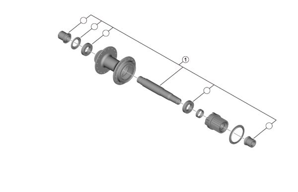 Shimano FH-MT410 12/142 mm akselkit - Y3HU98010 - allbike.dk