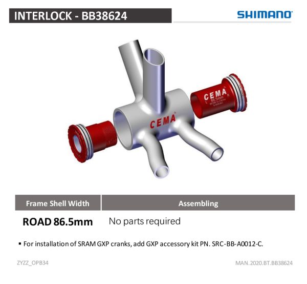 CEMA Krankboks PF30 ø30 4630 BB386 Ceramic - SRC-BT-BB38624B