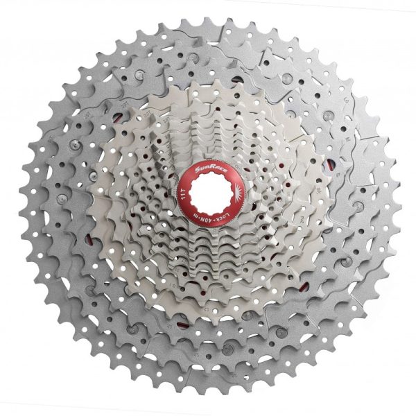 Kassette 12 speed Sunrace sølv CSMZ903 WA1 - 11-51T - allbike.dk