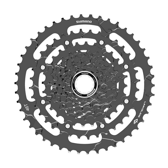 Shimano Kassette 9 speed CS-LG400-9 11-46T - ECSLG4009146 - allbike.dk