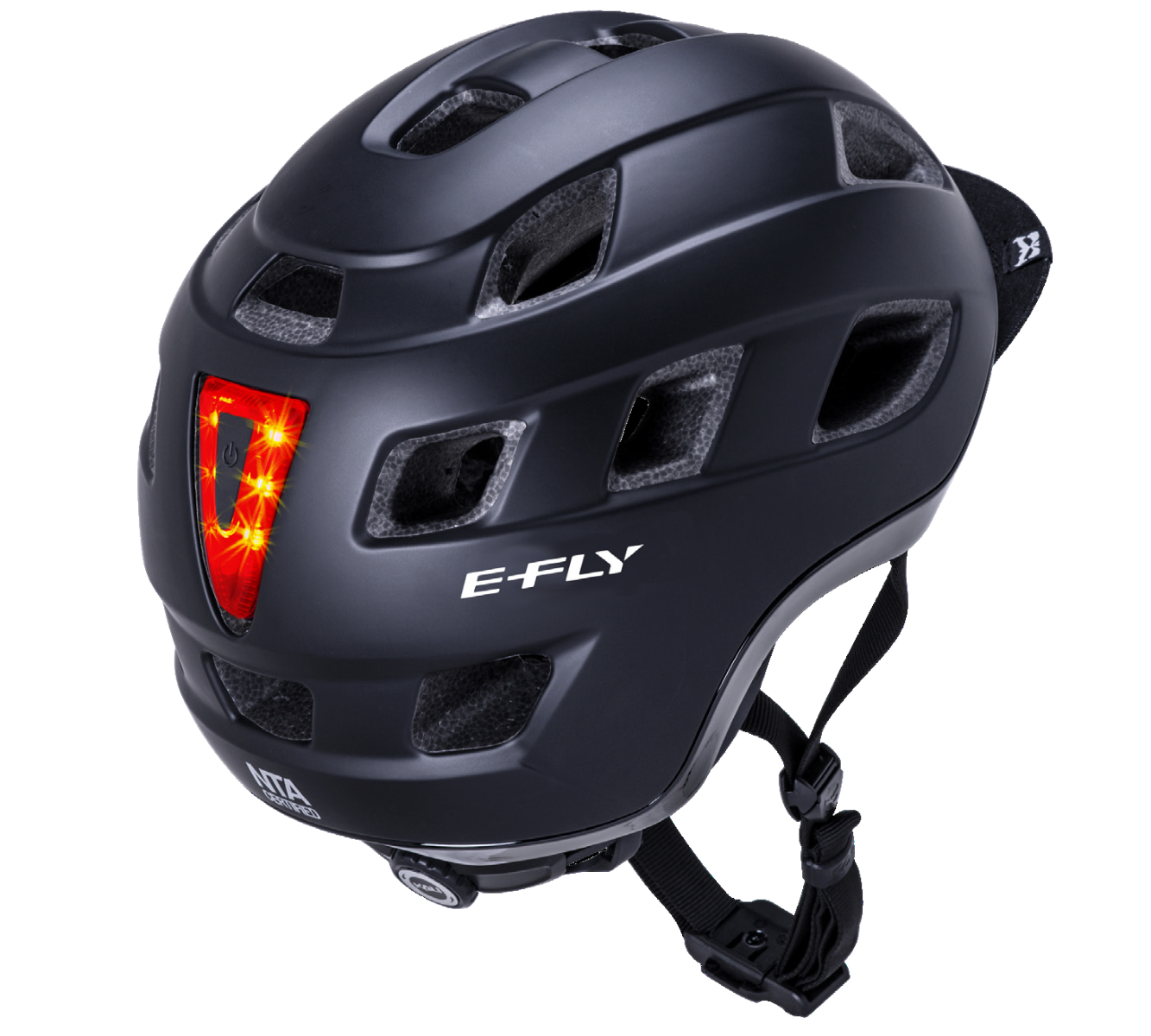 E-Fly Traffic by KALI - Mat sort - 54-58 cm - 5711278033816 - allbike.dk