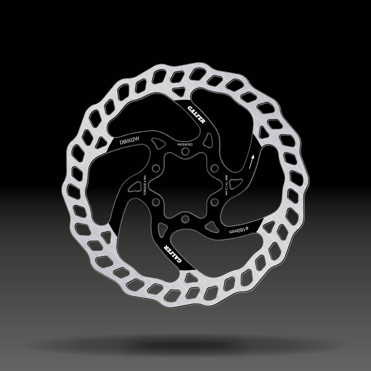 Rotor Ø160 Galfer Disc Wave® - MTB - 6 hul - DB002W - allbike.dk