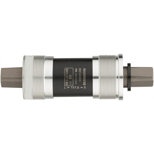 Krankboks Shimano Firkant 68 mm - 117,5 mm - Sort - EBBUN300B17X - allbike.dk