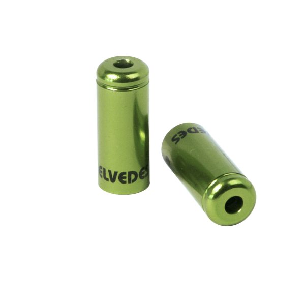 Gear kabelende Elvedes ø4,2 mm alu forseglet - grøn - 1 stk - ELV2012011 - allbike.dk