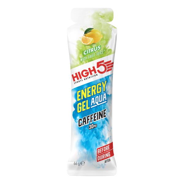 High5 Aqua Gel Citrus Plus - Koffein - 10x60 ml - H5-380