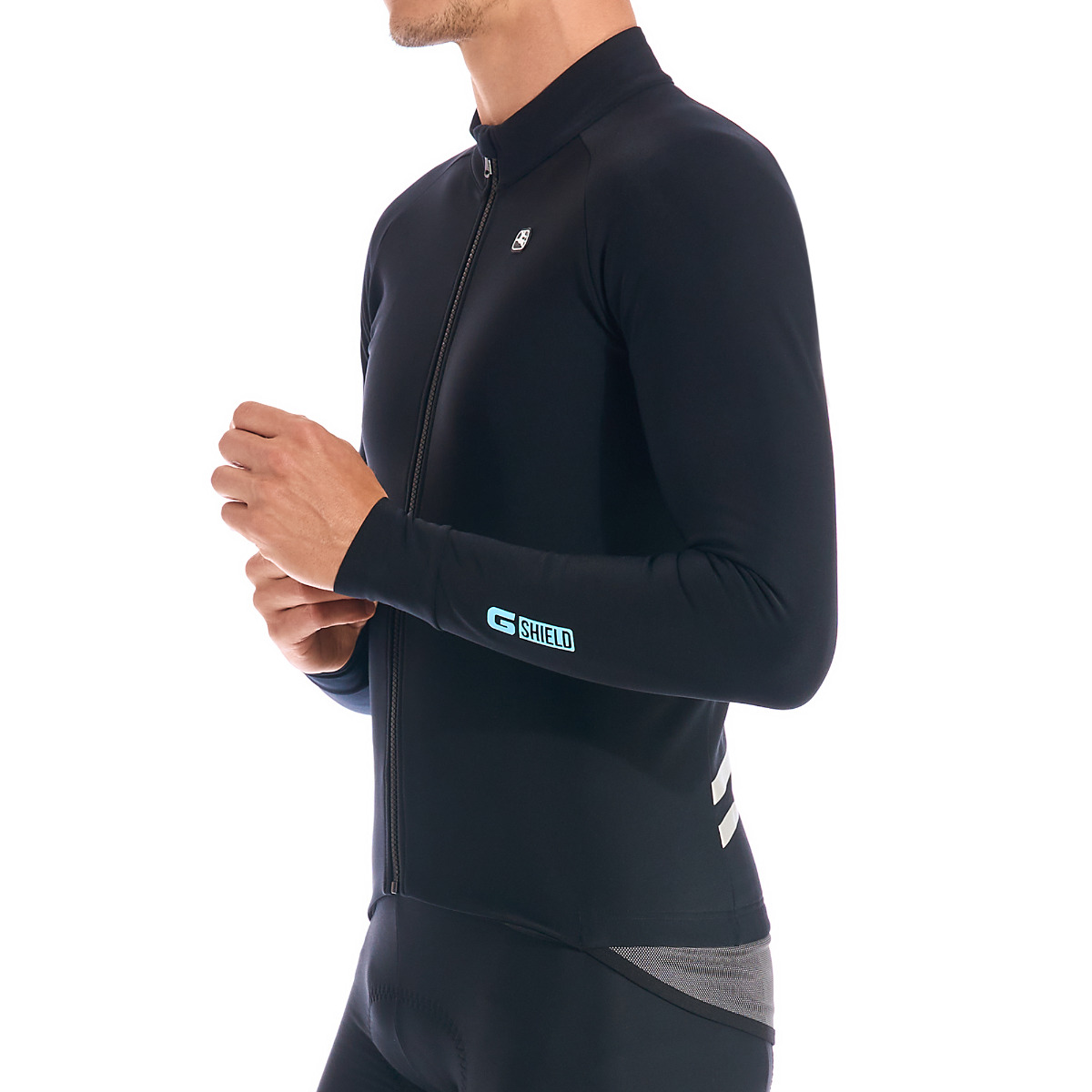 Giordana G-Shield Jersey langærmet - sort - GICW21LSJYGSHIBLCK