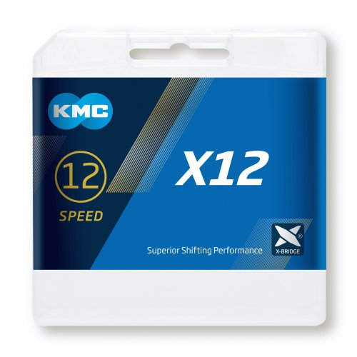 KMC Kæde 12 speed X-12 TI-N Guld/Sort 126 led - BX12TB126