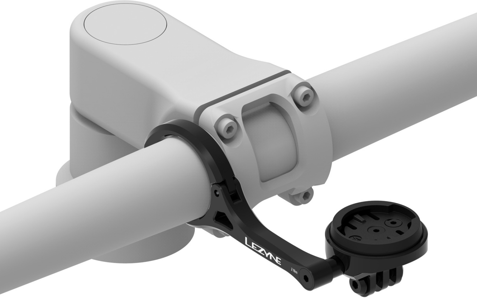 Lezyne Computer mount med GoPro mount - 1-LED-RP-GWGMT-V104