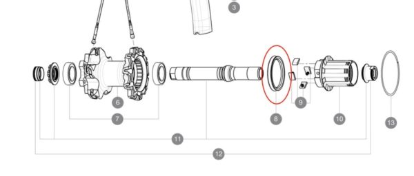 Mavic ITS-4 Freehub Body Seal - L9961070001