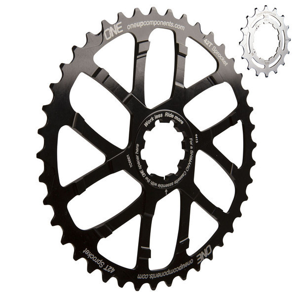 OneUp klinge 1x10 speed 42T + 16T sort