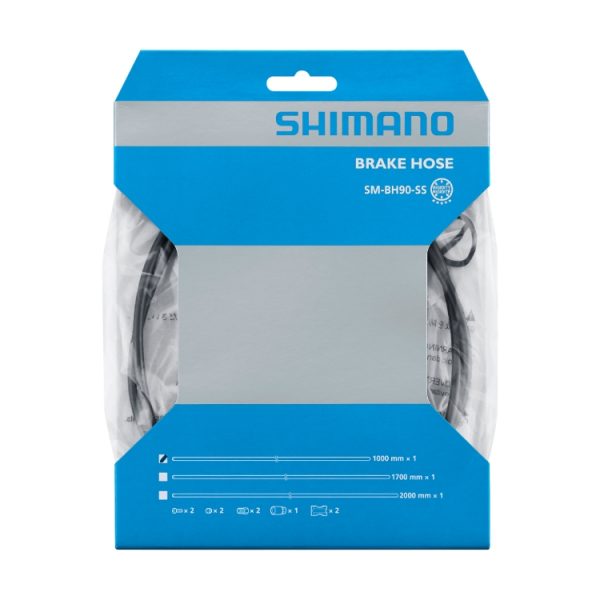 Shimano Bremseslange SM-BH90-SS - Sort - 1700 mm - ESMBH90SSL170