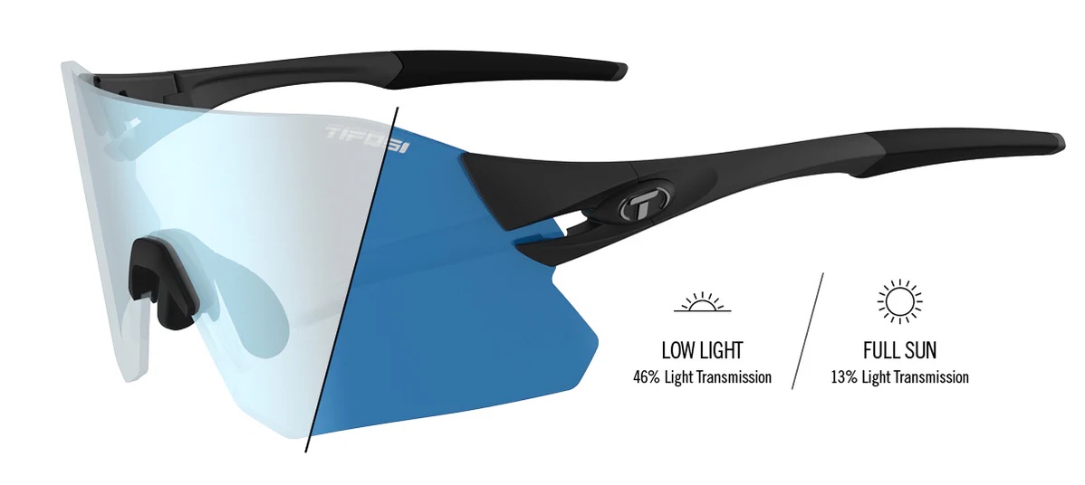 Tifosi Cykelbrille Rail - Matsort - Clarion Blue Fototec - 1710300132