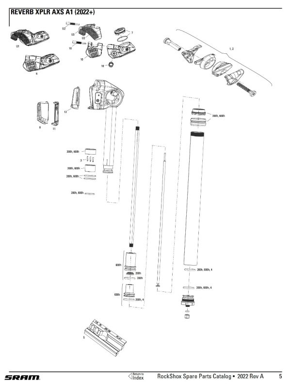 Rockshox Reverb XPLR AXS Servicekit 600H - 11.6818.051.005