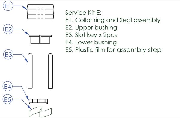 Contec drop-a-gogo dropperpost Servicekit E - 03284510