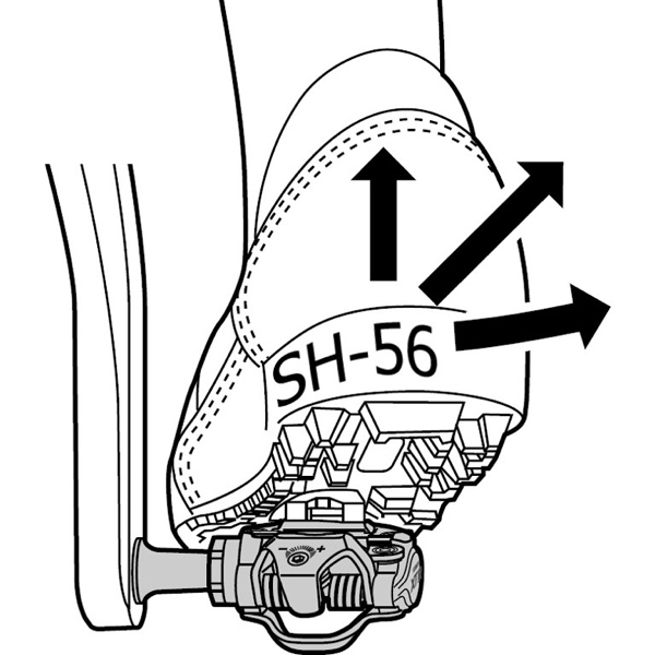 Shimano Klamper SPD SM-SH56 med plader - ISMSH56A