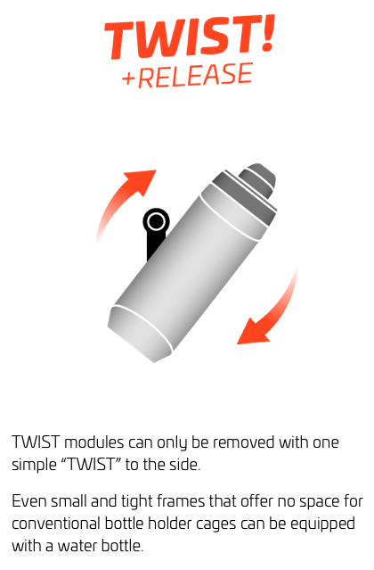 Fidlock TWIST drikkedunk med holder - 590 ml - smoke - 09636