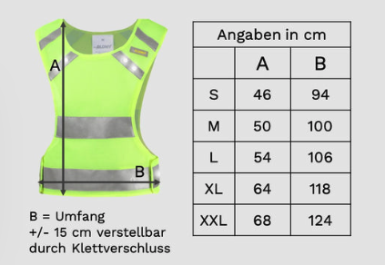 heyReflect vest med refleks og lys - 011440x