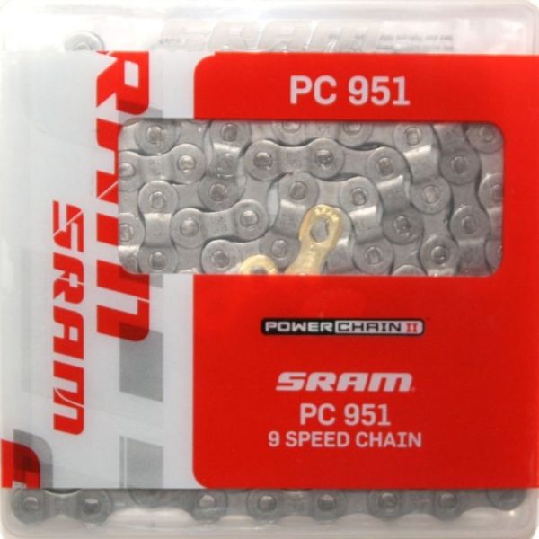 SRAM Kæde 9 speed PC-951 114 led - 86.2706.114.105
