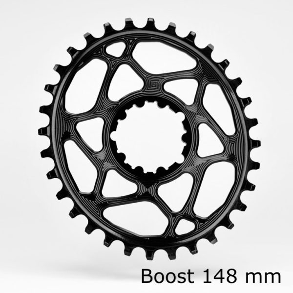 AbsoluteBlack Klinge Spiderless SRAM Boost 3 mm OVAL - sort - SROVBOOSTxxBK