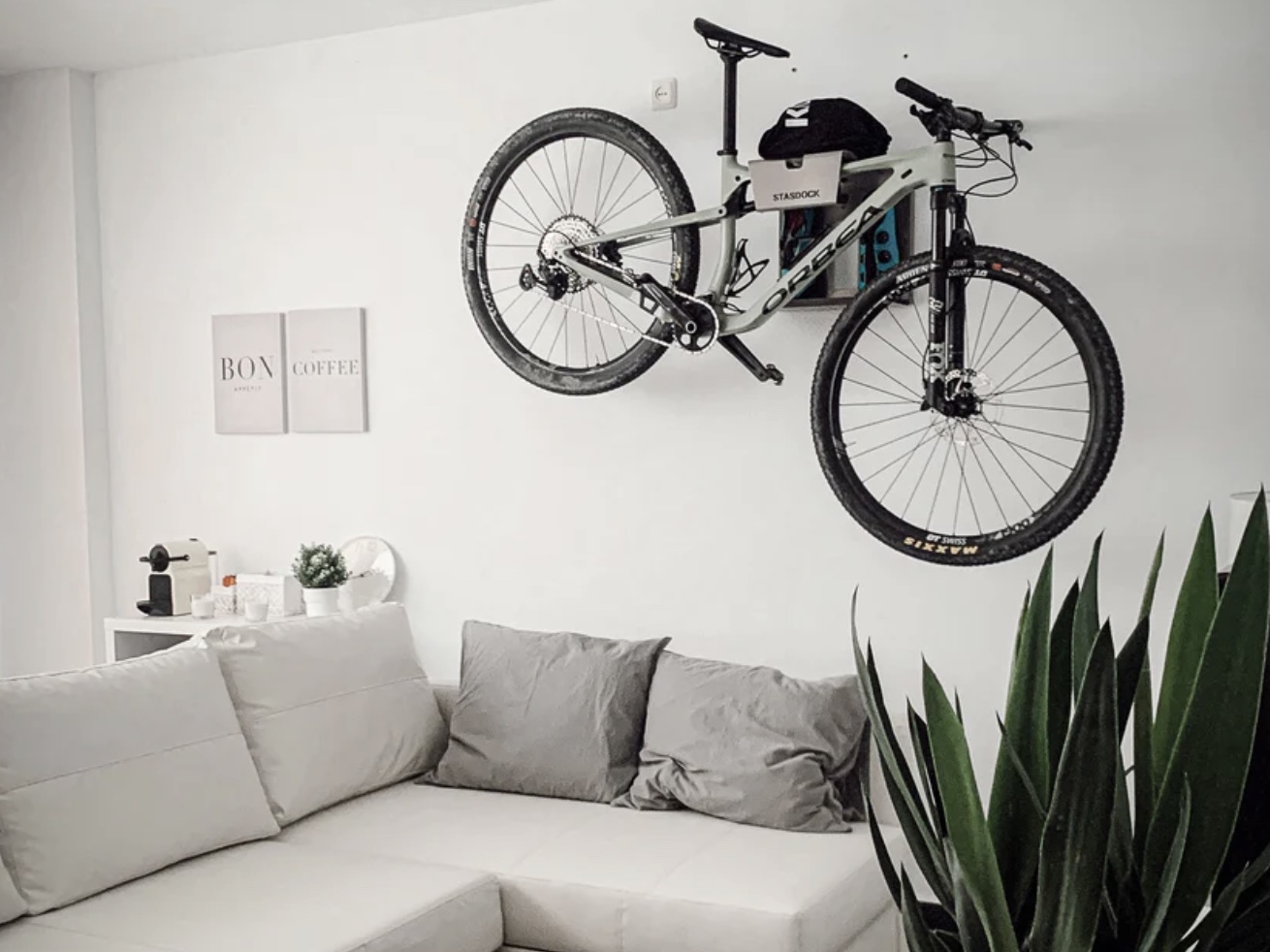STASDOCK Bike Wall Mount - Sølv - STASDESI