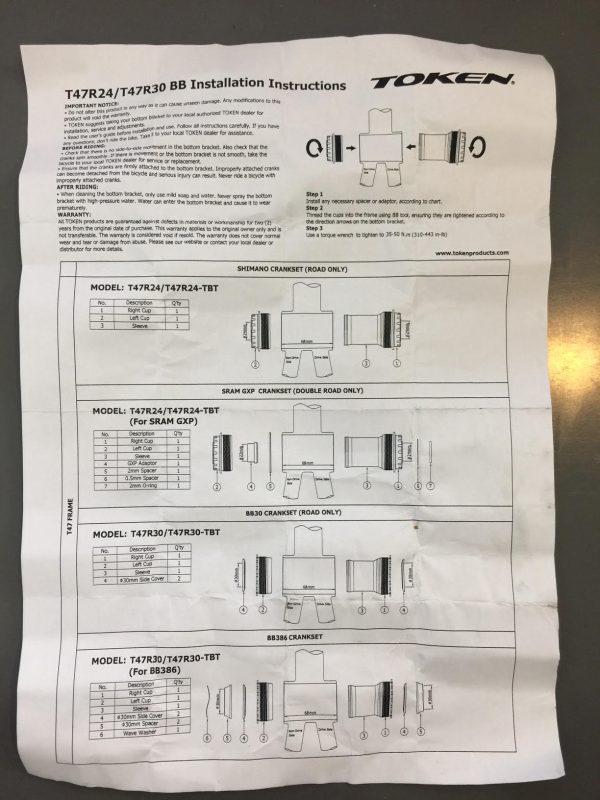 TOKEN Krankboks T47R30 30 mm - TK-T47R30